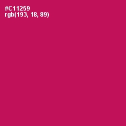 #C11259 - Maroon Flush Color Image