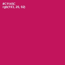 #C1145C - Maroon Flush Color Image