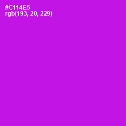 #C114E5 - Purple Pizzazz Color Image