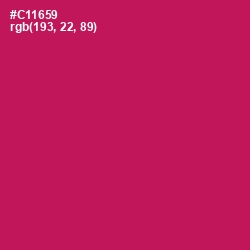 #C11659 - Maroon Flush Color Image