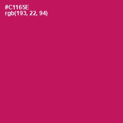 #C1165E - Maroon Flush Color Image