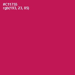 #C11755 - Maroon Flush Color Image
