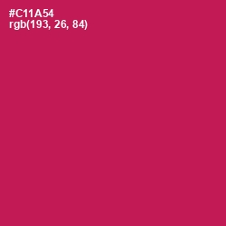 #C11A54 - Maroon Flush Color Image