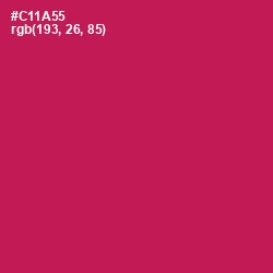 #C11A55 - Maroon Flush Color Image