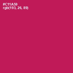 #C11A59 - Maroon Flush Color Image