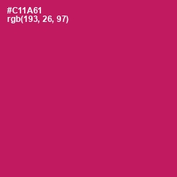 #C11A61 - Maroon Flush Color Image