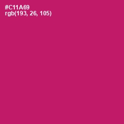 #C11A69 - Maroon Flush Color Image