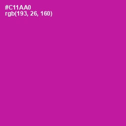 #C11AA0 - Red Violet Color Image