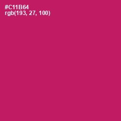 #C11B64 - Maroon Flush Color Image