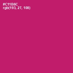 #C11B6C - Maroon Flush Color Image