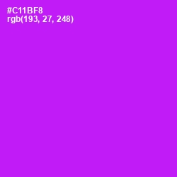 #C11BF8 - Magenta / Fuchsia Color Image
