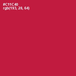 #C11C40 - Maroon Flush Color Image