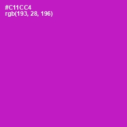 #C11CC4 - Shocking Pink Color Image