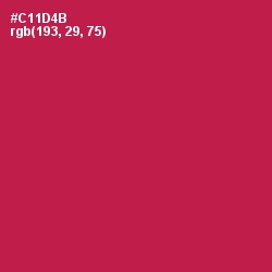 #C11D4B - Maroon Flush Color Image