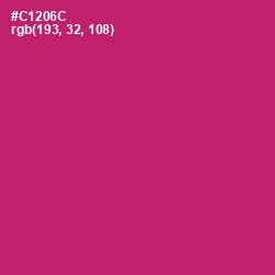 #C1206C - Cerise Red Color Image