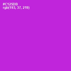 #C125DB - Razzle Dazzle Rose Color Image