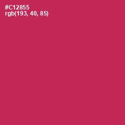 #C12855 - Maroon Flush Color Image