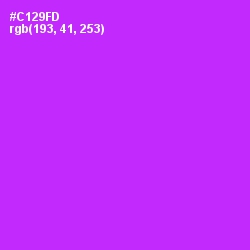#C129FD - Magenta / Fuchsia Color Image