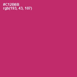 #C12B6B - Cerise Red Color Image