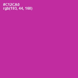 #C12CA0 - Cerise Color Image