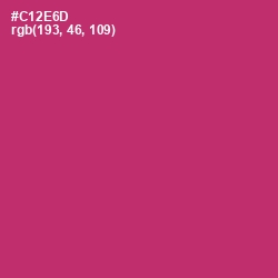 #C12E6D - Cerise Red Color Image