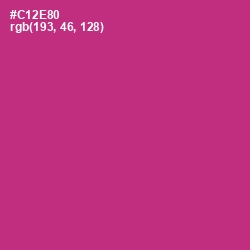 #C12E80 - Cerise Color Image