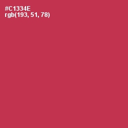 #C1334E - Brick Red Color Image