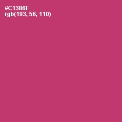 #C1386E - Cerise Red Color Image