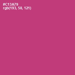 #C13A79 - Cerise Red Color Image