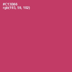 #C13B66 - Cerise Red Color Image