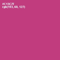 #C13C7F - Cerise Red Color Image