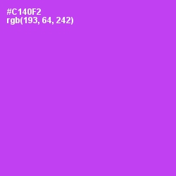 #C140F2 - Fuchsia Pink Color Image
