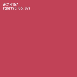 #C14157 - Fuzzy Wuzzy Brown Color Image