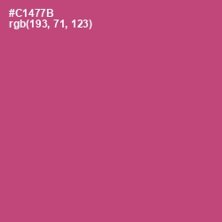 #C1477B - Cabaret Color Image