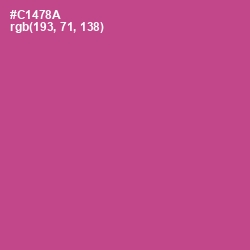 #C1478A - Mulberry Color Image