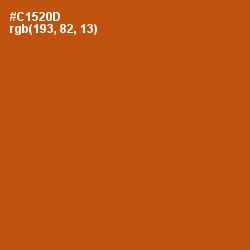 #C1520D - Burnt Orange Color Image