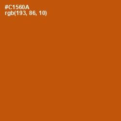 #C1560A - Burnt Orange Color Image