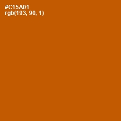 #C15A01 - Burnt Orange Color Image