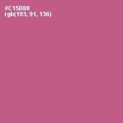 #C15B88 - Mulberry Color Image