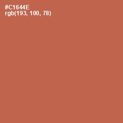 #C1644E - Red Damask Color Image
