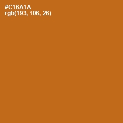 #C16A1A - Hot Cinnamon Color Image