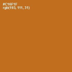 #C16F1F - Hot Cinnamon Color Image
