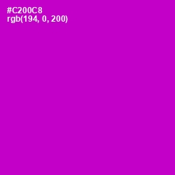 #C200C8 - Shocking Pink Color Image