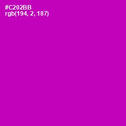 #C202BB - Hollywood Cerise Color Image