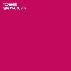 #C2095D - Maroon Flush Color Image