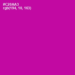 #C20AA3 - Red Violet Color Image