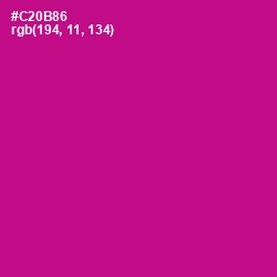 #C20B86 - Red Violet Color Image