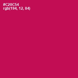 #C20C54 - Maroon Flush Color Image