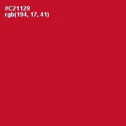 #C21129 - Cardinal Color Image