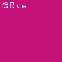 #C21178 - Razzmatazz Color Image